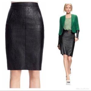 CAbi faux leather skirt